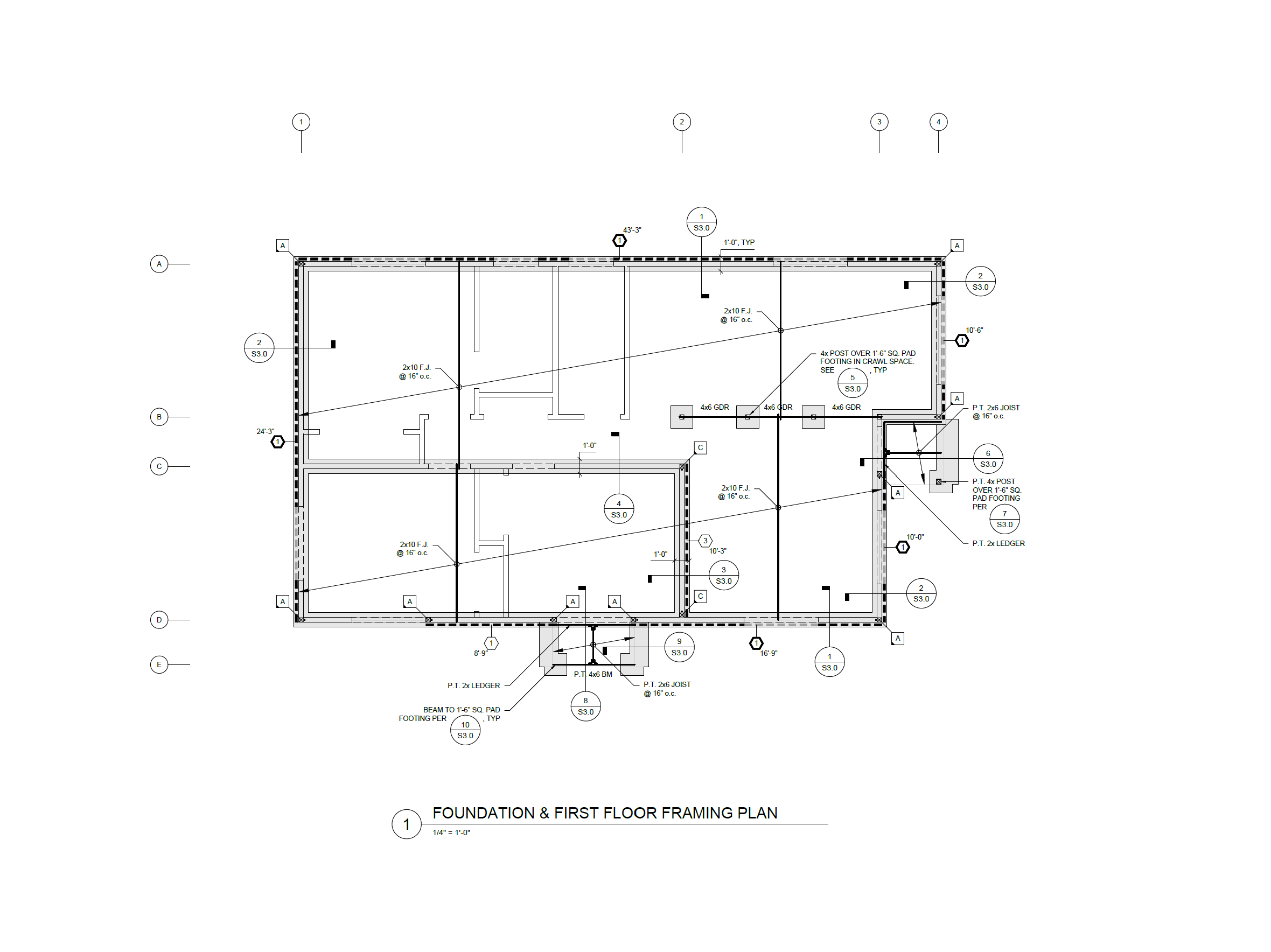 Wood framing for ADU under construction