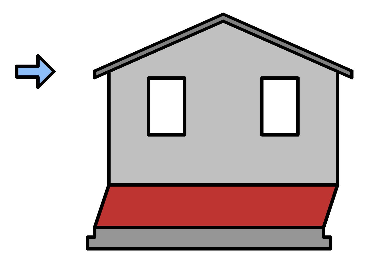 House cripple wall racking